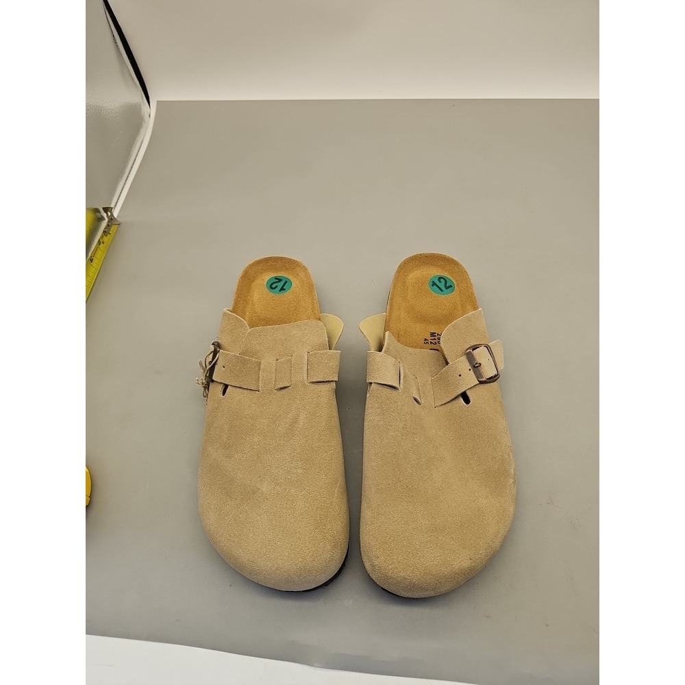 Cushionaire Haze Genuine Suede Leather Men's‎ Clogs SZ 12 Slip On Potato Shoes